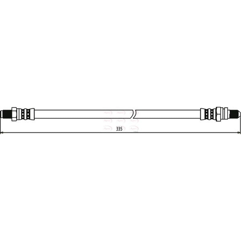 Apec Brake Hydraulic Hose Line Rear HOS3418