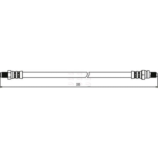 Apec Brake Hydraulic Hose Line Rear HOS3418