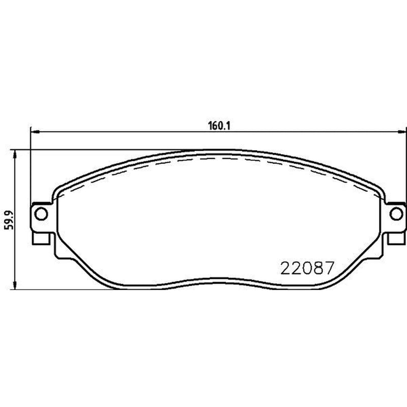 DON Front Brake Pad Set PCP1874