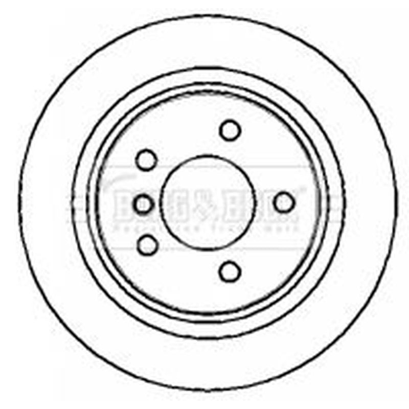 Borg & Beck 2 x Vented Front Brake Discs BBD6034S
