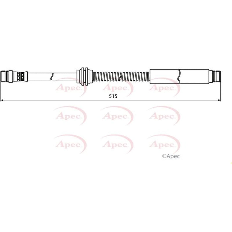 Apec Brake Hydraulic Hose Line Rear HOS3942