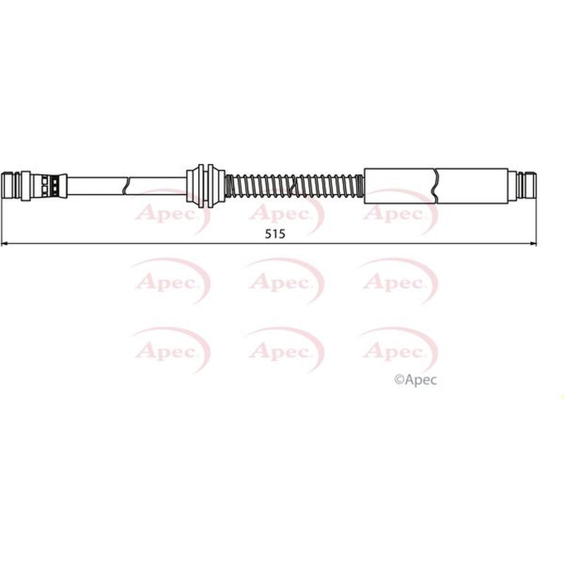 Apec Brake Hydraulic Hose Line Rear HOS3942
