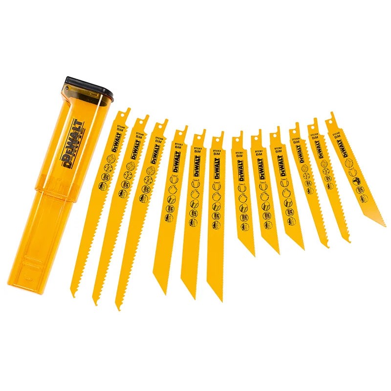 DEWALT Power Tools DT2445 Reciprocating Saw Blade Set, 12 Piece - DT2445-QZ