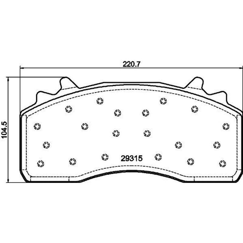 DON Front Brake Pad Set CVP131K