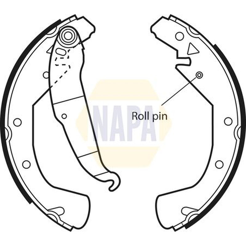 NAPA Brake Shoe Set Axle Kit NBS1028