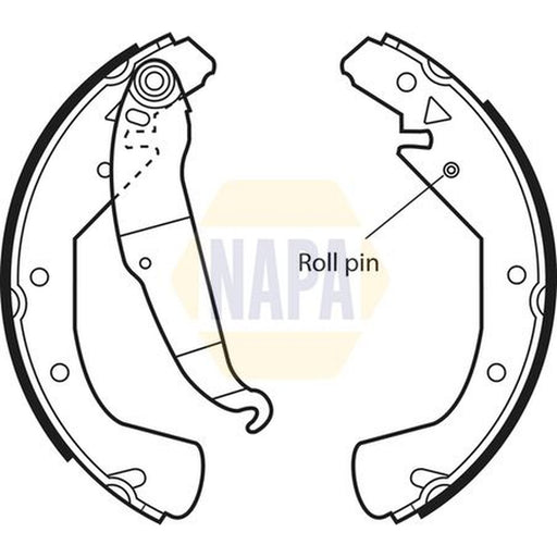 NAPA Brake Shoe Set Axle Kit NBS1028