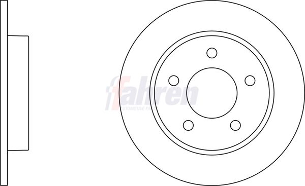 Fahren Brake Disc Set Solid