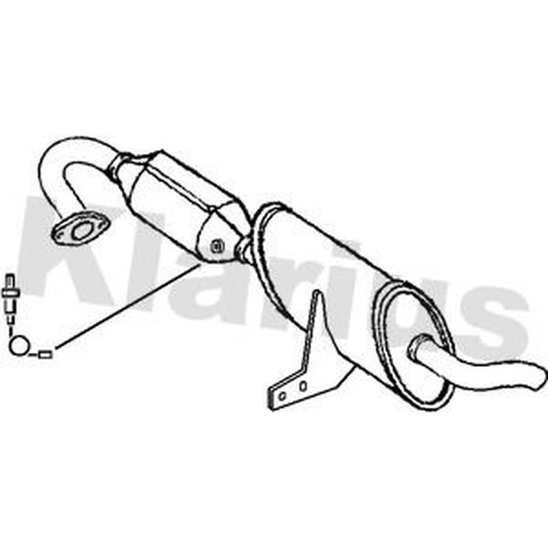 Klarius Catalyst Type Approved With Pipe 322258