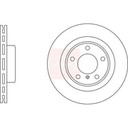 Apec 2 x Vented Rear Brake Discs DSK3049