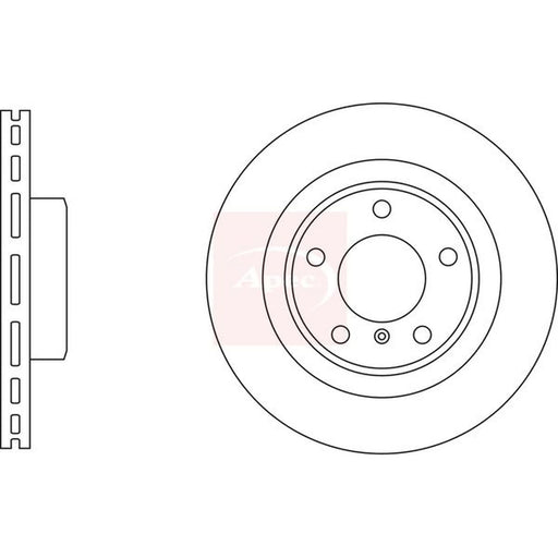 Apec 2 x Vented Rear Brake Discs DSK3049