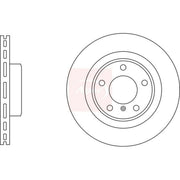 Apec 2 x Vented Rear Brake Discs DSK3049
