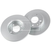 Borg & Beck 2 x Solid Rear Brake Discs BBD4001