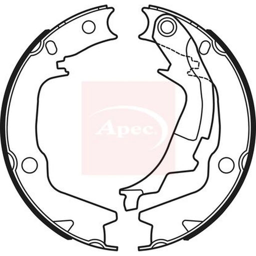 Apec Parking Brake Shoe Set SHU764