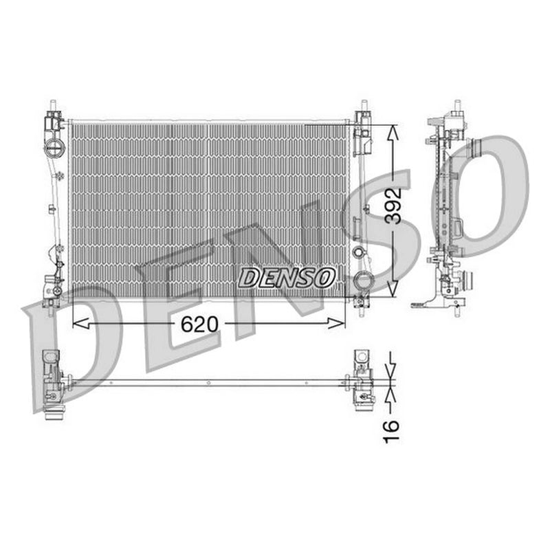 Denso Engine Radiator DRM09115