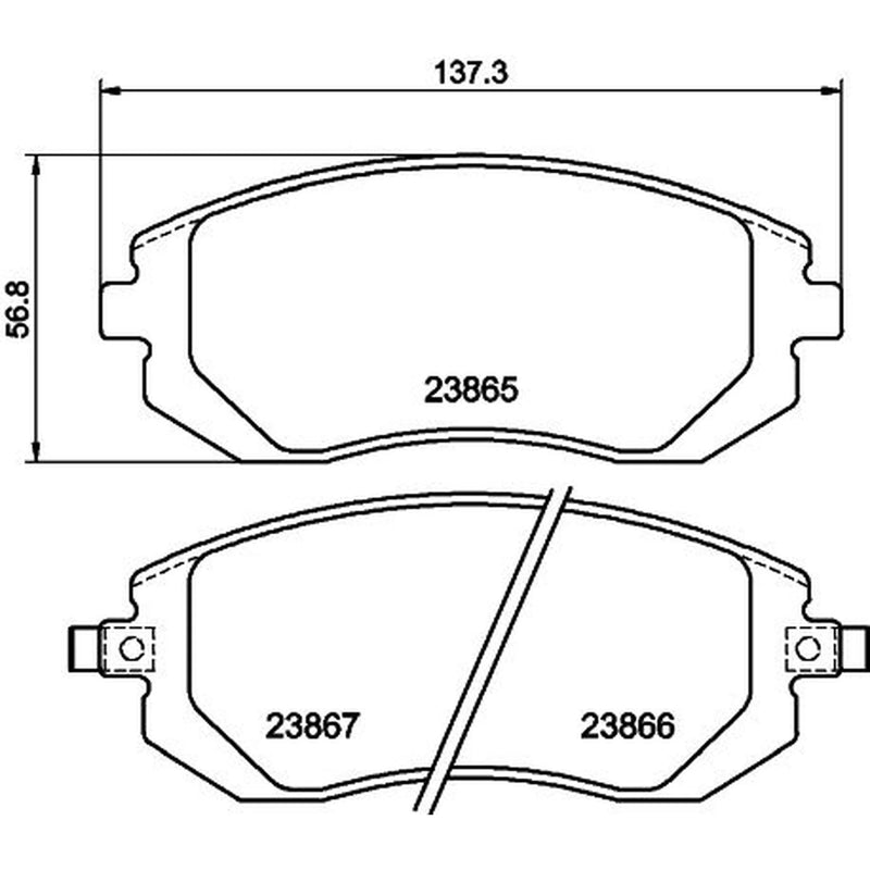 DON Front Brake Pad Set PCP1157