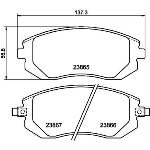 DON Front Brake Pad Set PCP1157