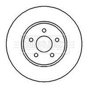 Borg & Beck 2 x Front Brake Discs BBD4238