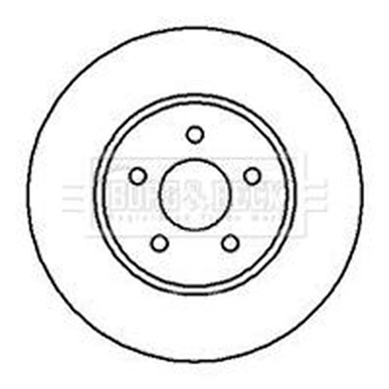 Borg & Beck 2 x Front Brake Discs BBD4238