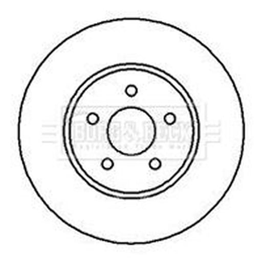 Borg & Beck 2 x Front Brake Discs BBD4238
