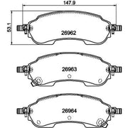 Mintex Rear Brake Pad Set MDB4413