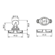 Bosch Indicator Turn Signal Bulb PG20/4 12V 2 1 987 302 267