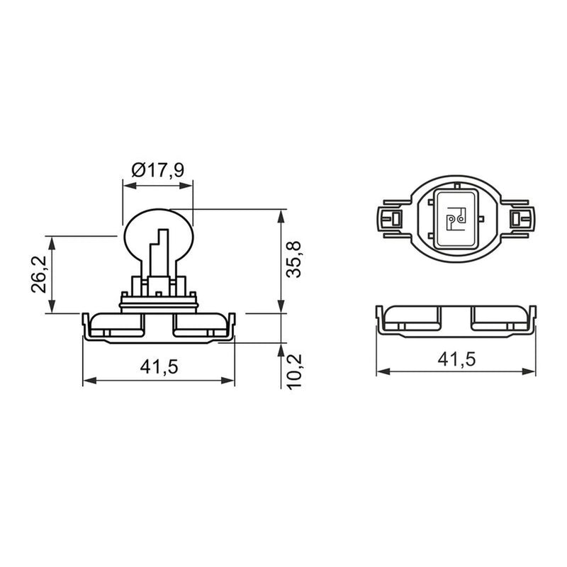 Bosch Indicator Turn Signal Bulb PG20/4 12V 2 1 987 302 267