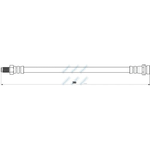 Apec Brake Hydraulic Hose Line Rear BHO4224