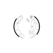 Textar Brake Shoe Set Axle Kit 91011200