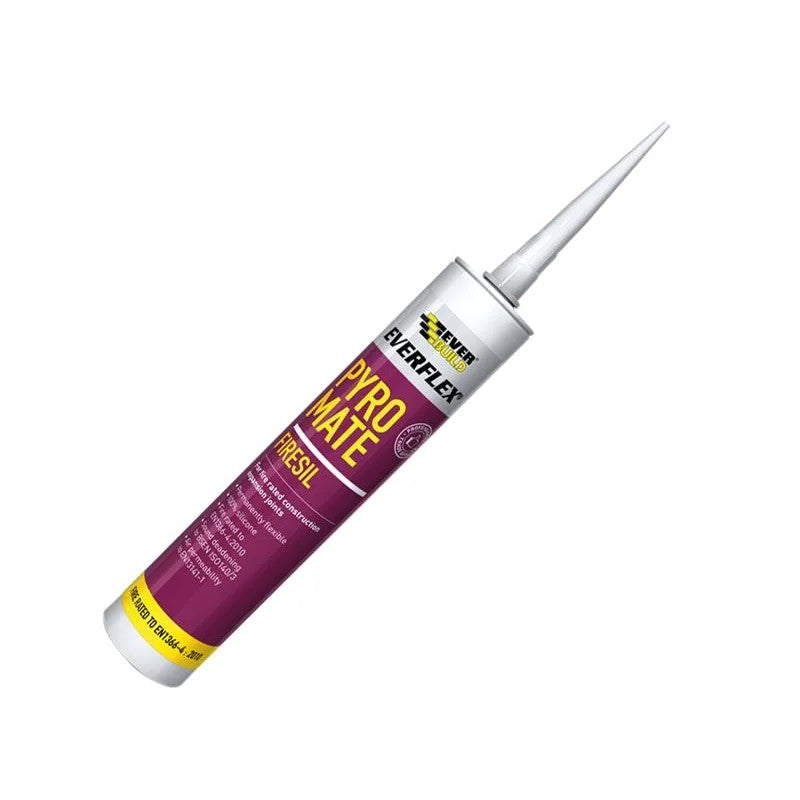 Everbuild Sika Pyro Mate Firesil White 295ml - 486041