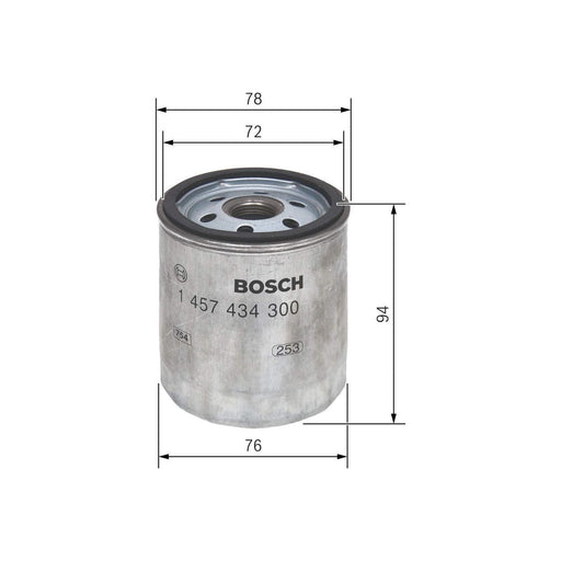 Genuine Bosch Car Fuel Filter N4300 Fits Toyota Land Cruiser - 4.0 - 82-85 14574 Bosch  - Town Parts