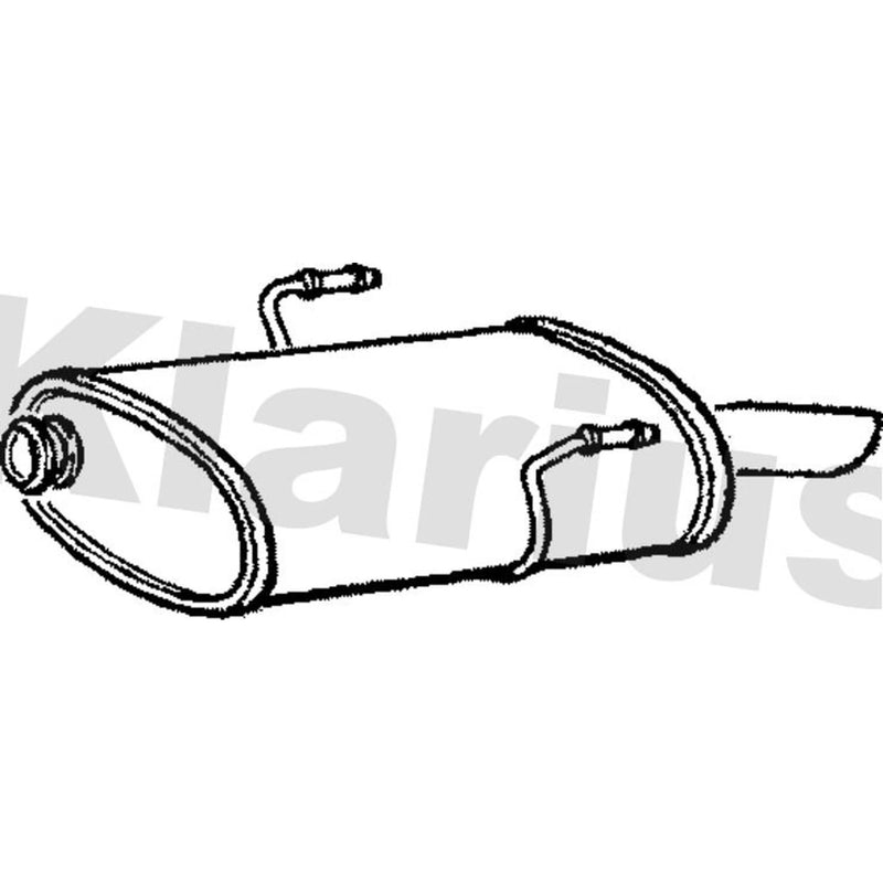 Klarius Box With Tail Pipe Rear PG460W