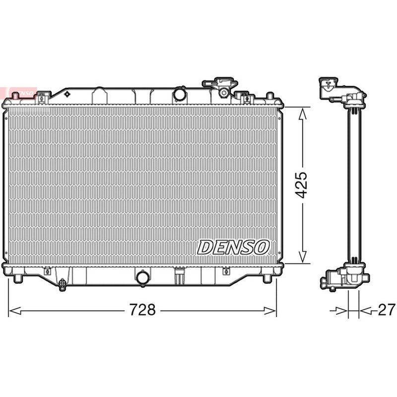 Denso Engine Radiator DRM44040