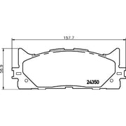 DON Front Brake Pad Set PCP1142