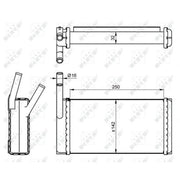 NRF Heater Matrix Core Heat Exchanger 54265