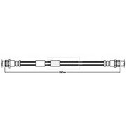 Borg & Beck Brake Hydraulic Hose Line Rear Left BBH8529