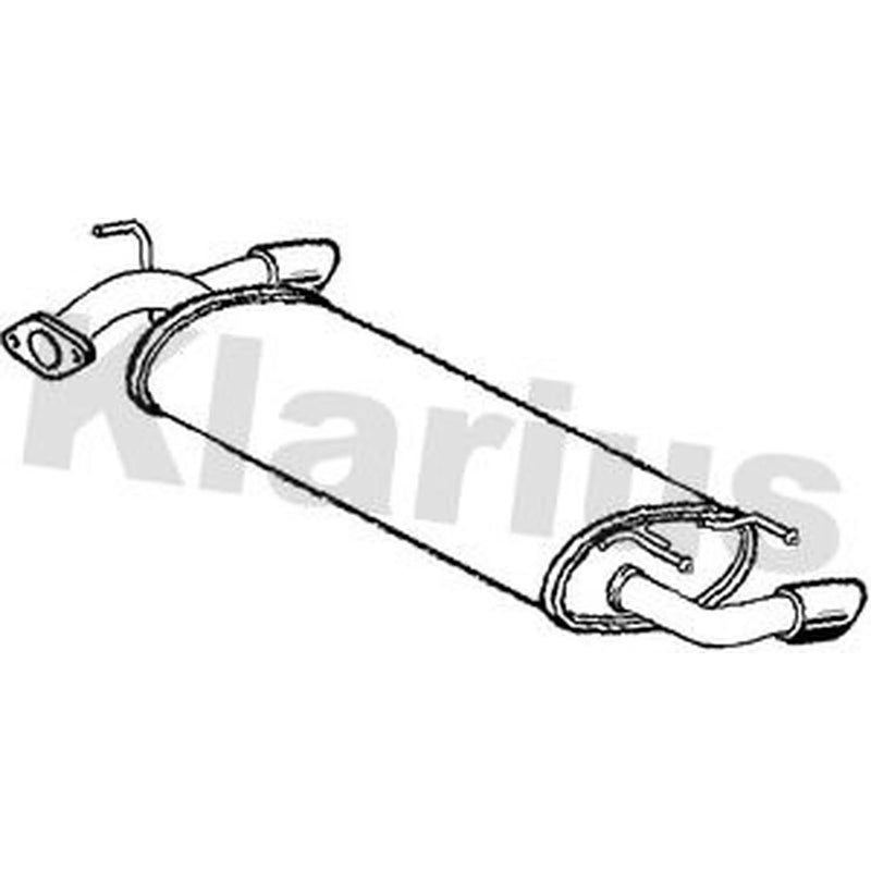 Klarius Box With Tail Pipe Rear DN680H