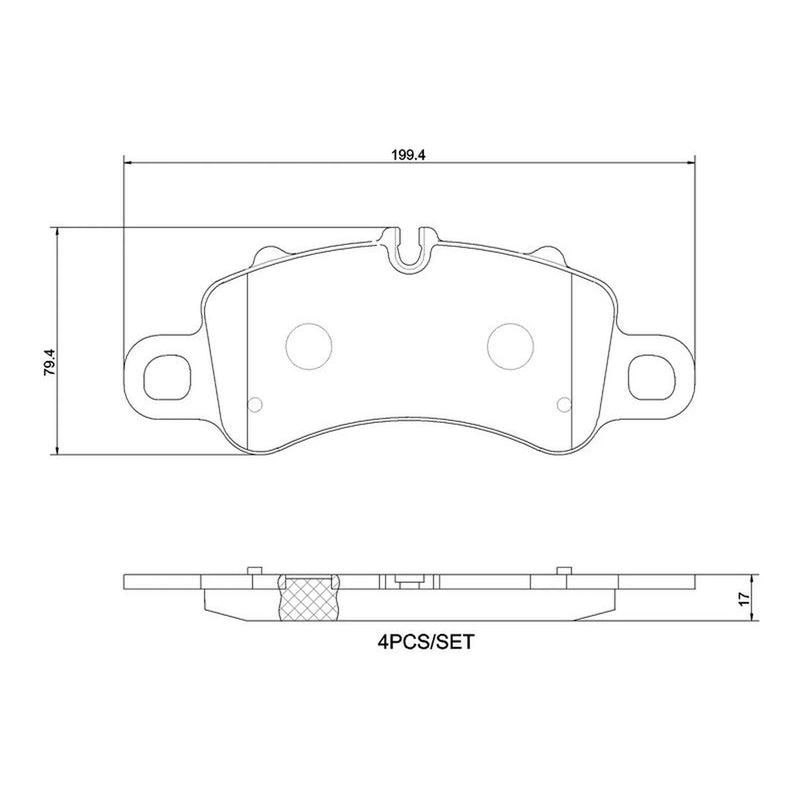 Brembo 4 x Front Brake Pad Set P65041