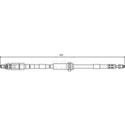 Apec Brake Hydraulic Hose Line Front Left HOS3728