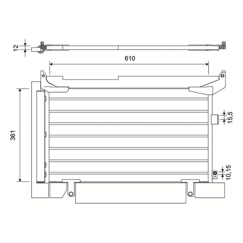 Valeo Air Conditioning Condenser 822684