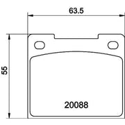 Mintex Front Brake Pad Set MGB533