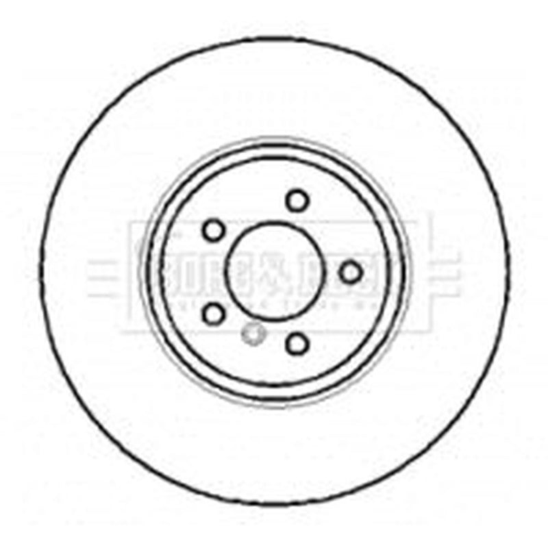 Borg & Beck 2 x Vented Rear Brake Discs BBD5769S