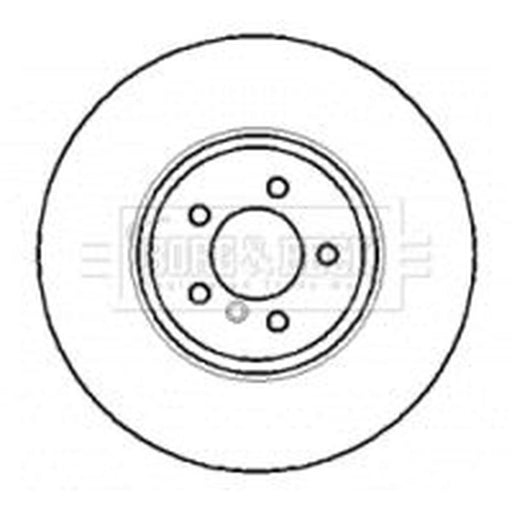 Borg & Beck 2 x Vented Rear Brake Discs BBD5769S