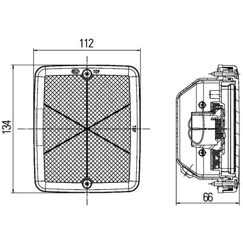 Hella Tail Light / Lamp LED Left 2SB 013 236-371