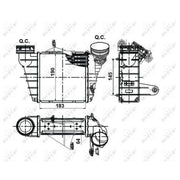 NRF Intercooler (Charge Air Cooler) 30476