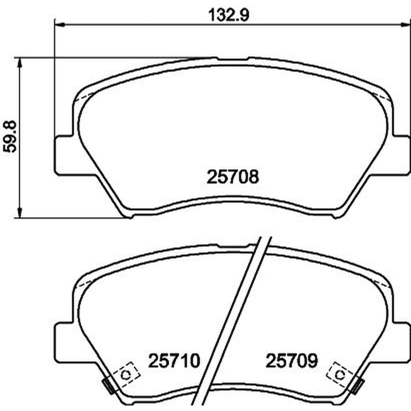 DON Front Brake Pad Set PCP1194