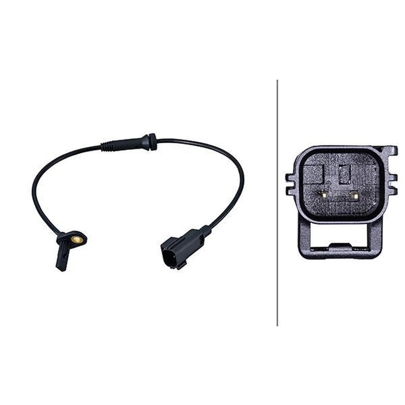 Hella ABS Wheel Speed Sensor Rear 6PU 358 216-231