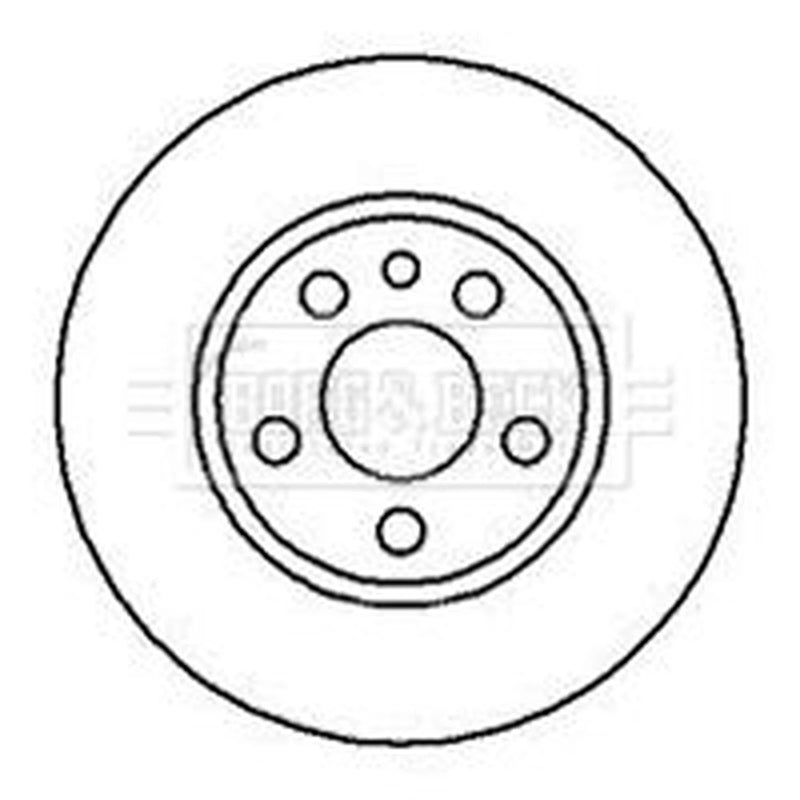 Borg & Beck 2 x Vented Front Brake Discs BBD4079