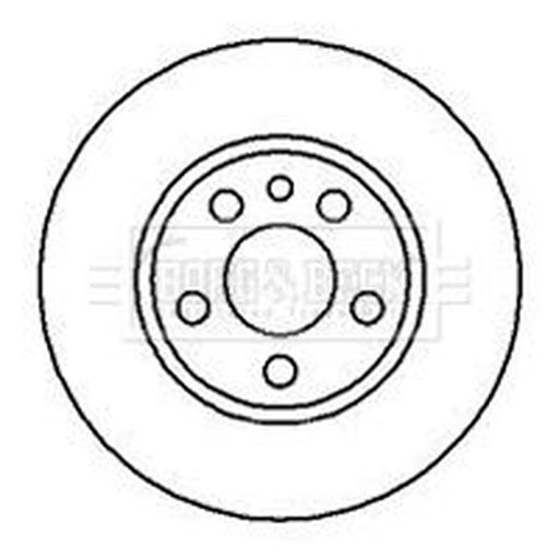 Borg & Beck 2 x Vented Front Brake Discs BBD4079