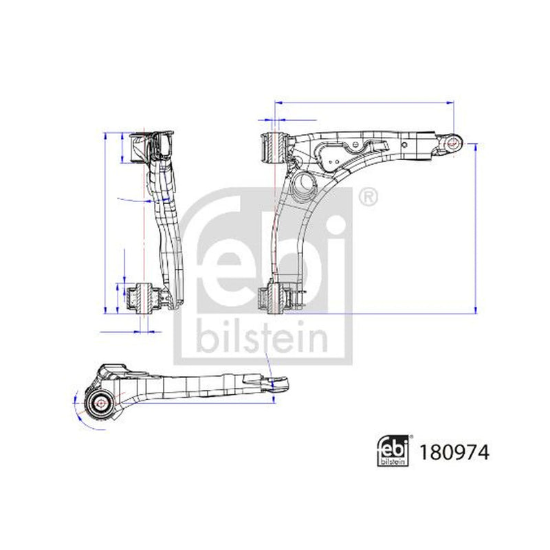 Febi Control/Trailing Arm Front Right 180974