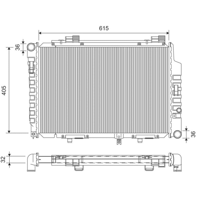 Valeo Engine Radiator 701427